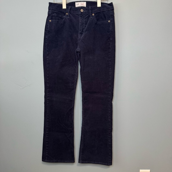 GAP Baby Boot Mid Rise Navy Blue Corduroy Pants. Women’s 28 or 6S - Picture 11 of 11